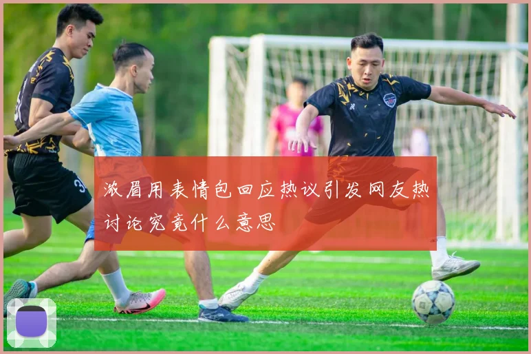 浓眉用表情包回应热议引发网友热讨论究竟什么意思