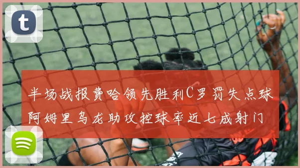 半场战报费哈领先胜利C罗罚失点球阿姆里乌龙助攻控球率近七成射门未果