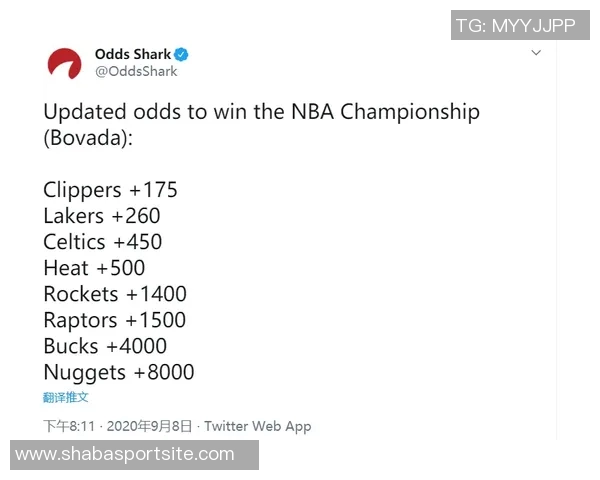 新赛季NBA夺冠赔率揭晓雷霆领跑掘金紧随其后湖人位列第七 新赛季NBA夺冠赔率揭晓雷霆领跑掘金紧随其后湖人位列第七